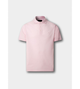 Hackett London Polo piqu� oxford fit cl�sico rosa