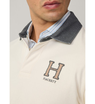 Hackett London Polo Rugby H bianco sporco