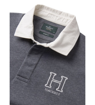 Hackett London Rugby H siva polo majica