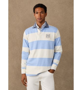 Hackett London Polo rugby H Stripe Rby azul