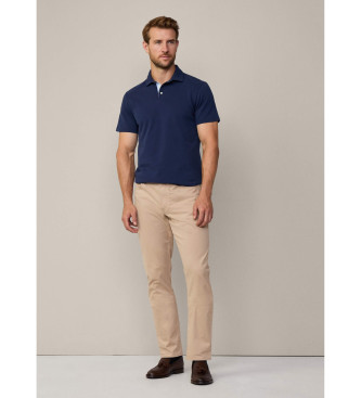 Hackett London Marin polotrja med Selvedge-knppning