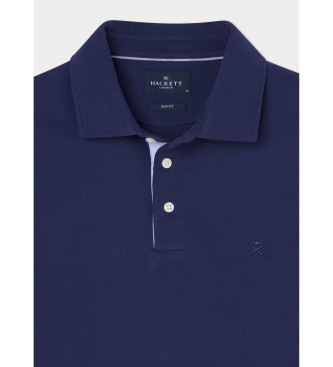 Hackett London Marin polotrja med Selvedge-knppning