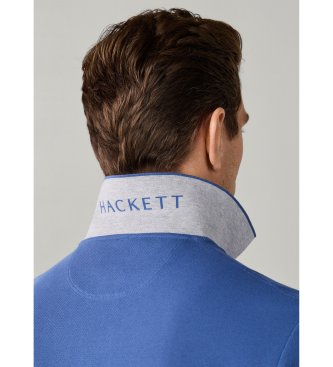 Hackett London Polo Slim Fit Logo azul