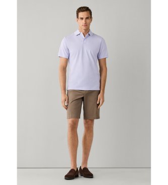 Hackett London Polo i slim fit-modell med logo, lila