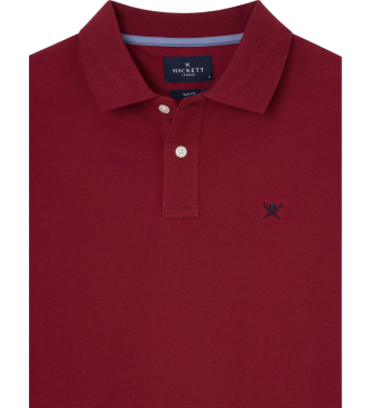 Hackett London Polo Slim Fit Logo rojo