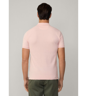 Hackett London Polo Slim Fit Logo pink