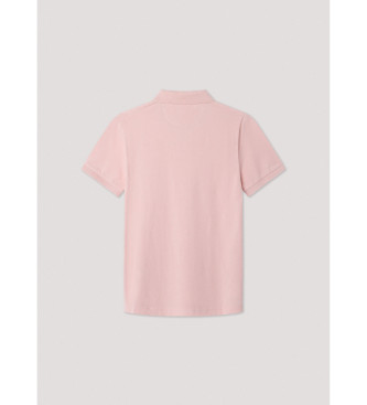 Hackett London Polo Slim Fit Logo rosa