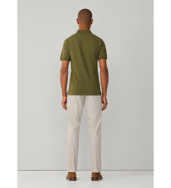 Hackett London Polo Slim Fit Logo verde