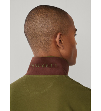 Hackett London Polo Slim Fit Logo verde