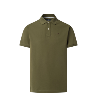 Hackett London Polo Slim Fit Logo verde