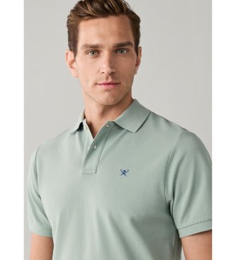 Hackett London Koszulka polo Slim Fit z zielonym logo