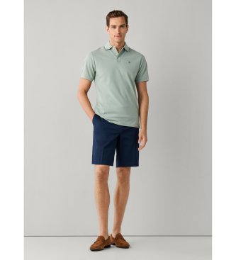 Hackett London Koszulka polo Slim Fit z zielonym logo