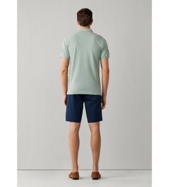 Hackett London Koszulka polo Slim Fit z zielonym logo