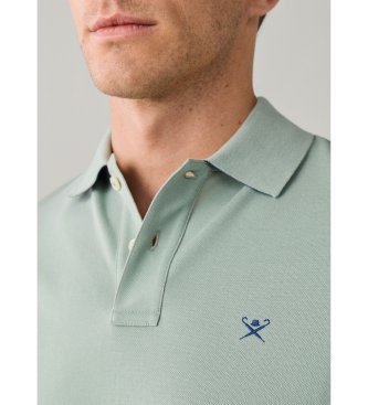 Hackett London Koszulka polo Slim Fit z zielonym logo