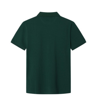 Hackett London Polo slim fit con logo verde