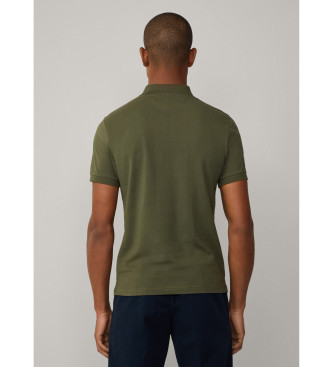 Hackett London Polo Slim Fit Logo verde