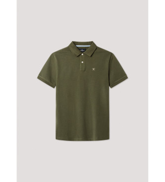 Hackett London Polo Slim Fit Logo groen