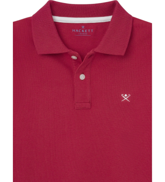 Hackett London Polo Klein Logo rot