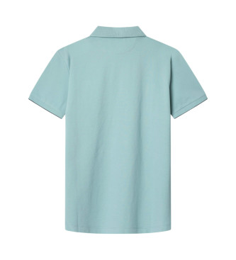 Hackett London Swim Trim Arch turquoise polo shirt