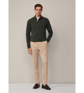 Hackett London Zelena tkana polo majica Rugby