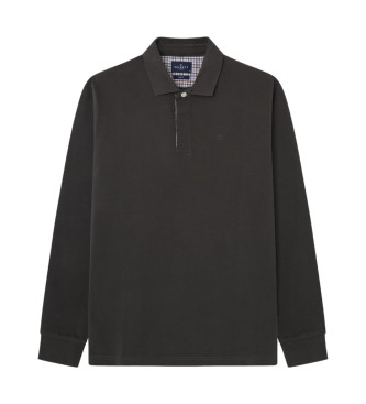 Hackett London Rugby grnes gewebtes Poloshirt