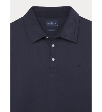 Hackett London Navy gewassen polo