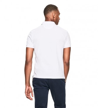 Hackett Camisa pólo com logotipo Fit Slim branco