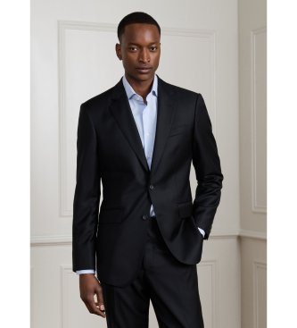 Hackett London abito in pura lana loro piana nero