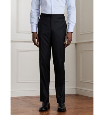 Hackett London abito in pura lana loro piana nero