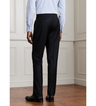Hackett London abito in pura lana loro piana nero