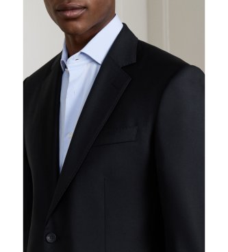 Hackett London abito in pura lana loro piana nero