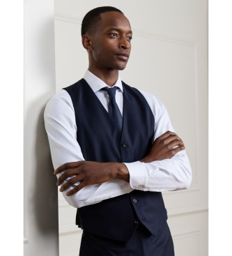 Hackett London Navy Wool Vest