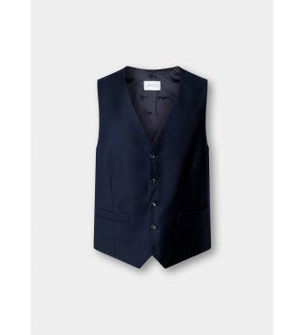 Hackett London Navy Wool Vest