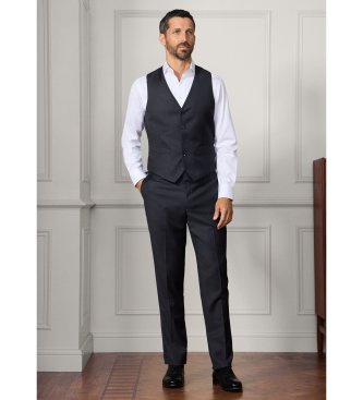 Hackett London colete de lã tricotado na itália cinza