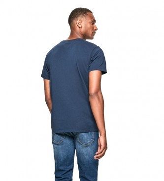 Hackett T-shirt with navy embroidered logo