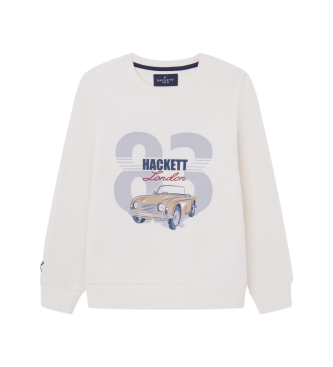 Hackett London Sweatshirt 83 Car hvid