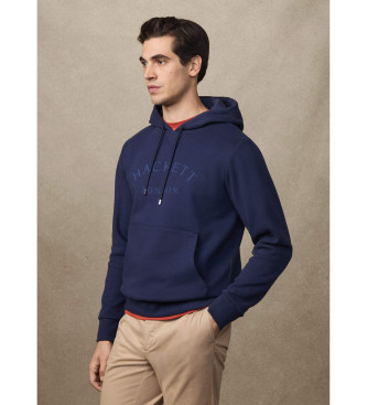 Hackett London Heritage Essential Hoodie Navy