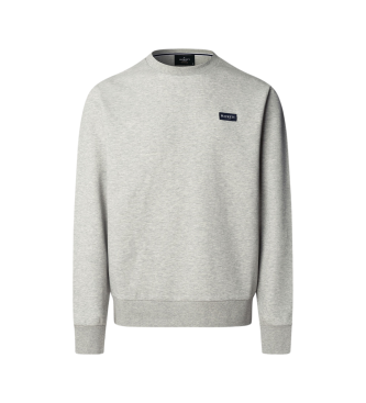 Hackett London Sweatshirt med rund hals og gr�t logo