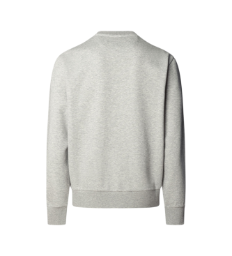 Hackett London Sweatshirt med rund hals og gr�t logo