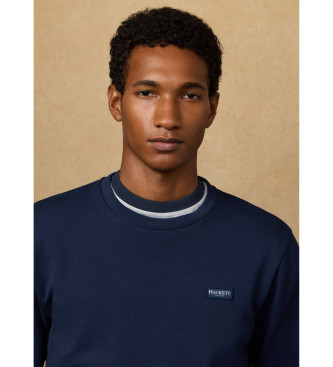Hackett London Sweat � col ras du cou avec logo bleu marine