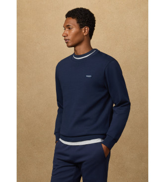 Hackett London Sweat � col ras du cou avec logo bleu marine