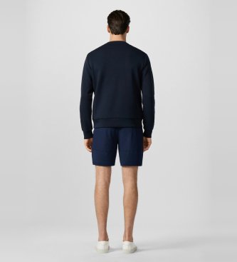 Hackett London Navy logo crew neck sweatshirt