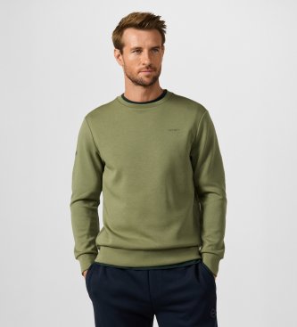 Hackett London Green logo crew neck sweatshirt