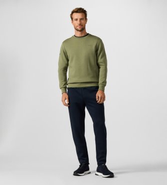 Hackett London Green logo crew neck sweatshirt