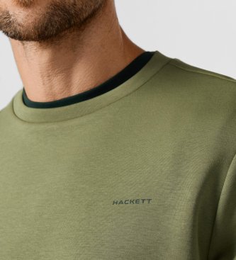 Hackett London Green logo crew neck sweatshirt
