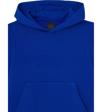 Hackett London Blauw sweatshirt met relif