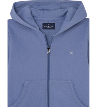 Hackett London Sweat Essential Fz bleu