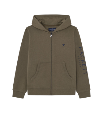 Hackett London Sudadera Essential Fz verde