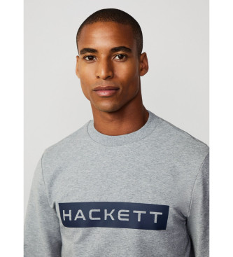 Hackett London Bluza Essential w kolorze szarym