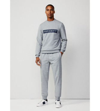 Hackett London Sweatshirt Essential cinzenta